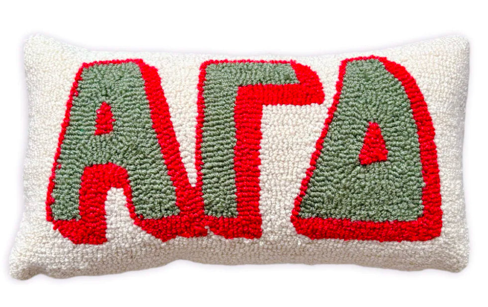 Alpha Gamma Delta Hook Pillow
