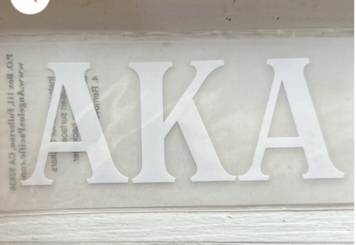 AKA Car Decal