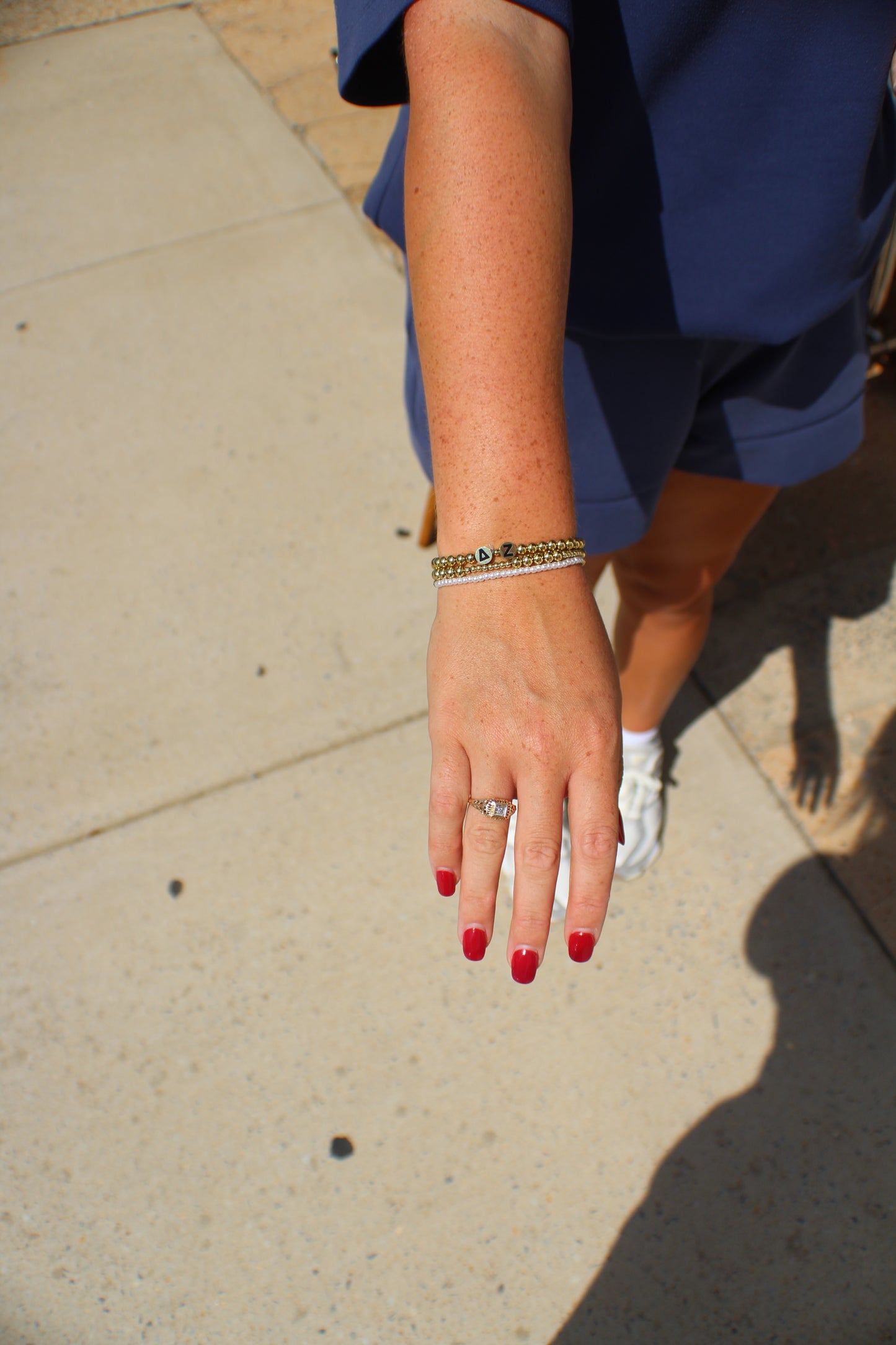 Delta Zeta Beaded Bracelet Stack