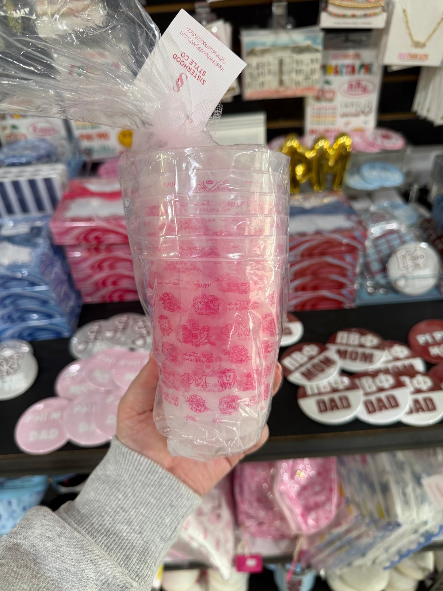 Phi Mu All Over Frost Flex Cup Sleeve
