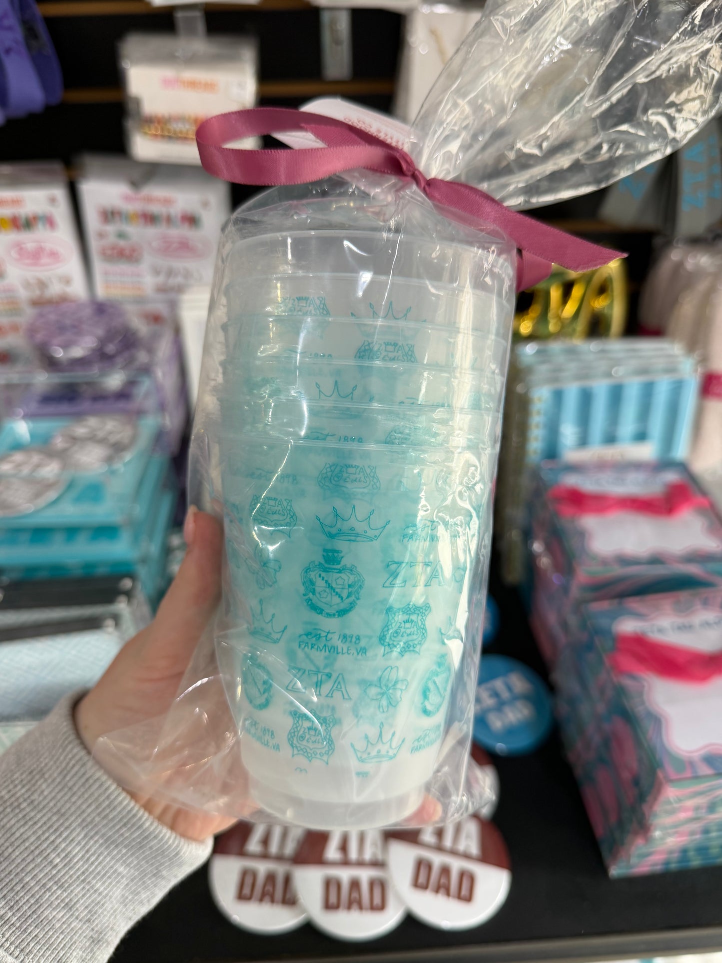 Zeta Tau Alpha All Over Frost Flex Cup Sleeve