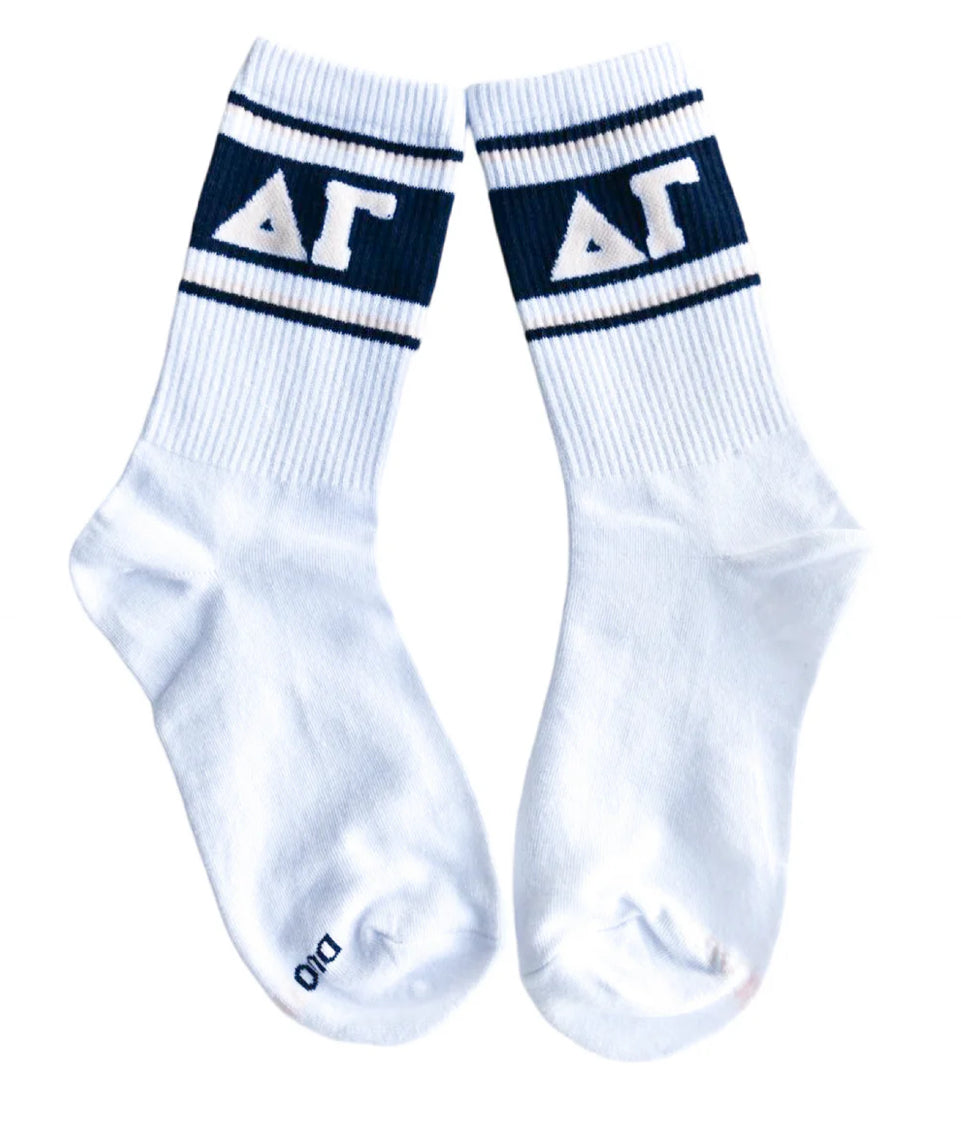 Delta Gamma Sorority Line Socks