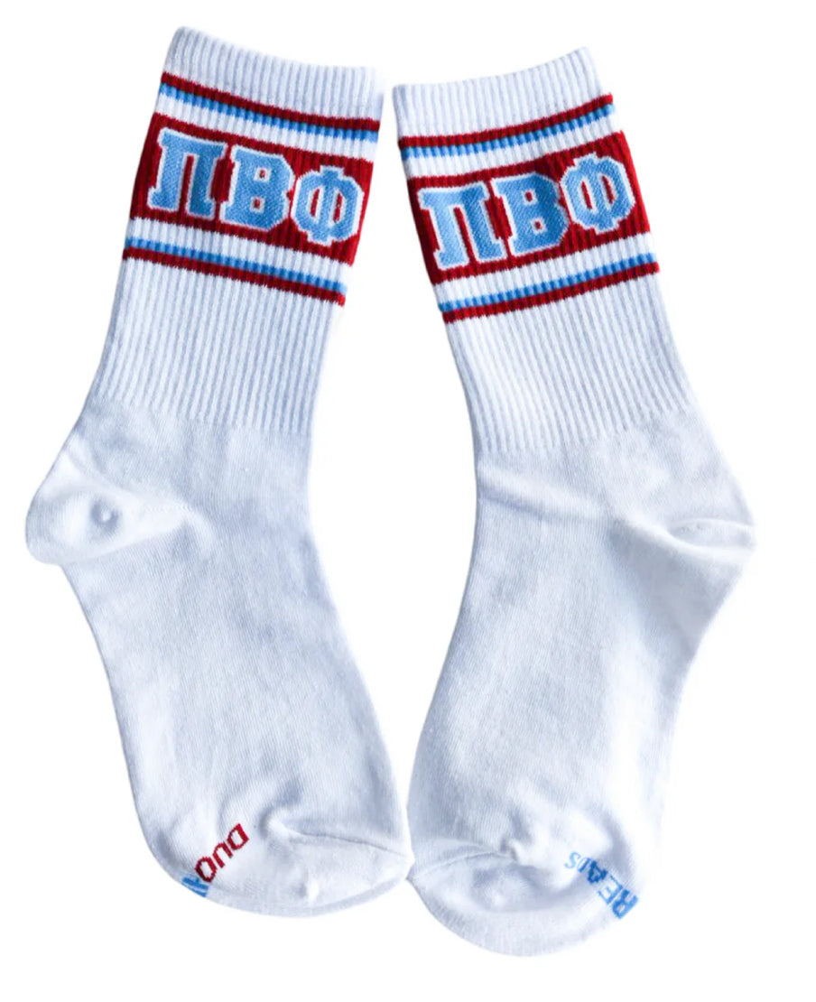 Pi Beta Phi Sorority Line Socks