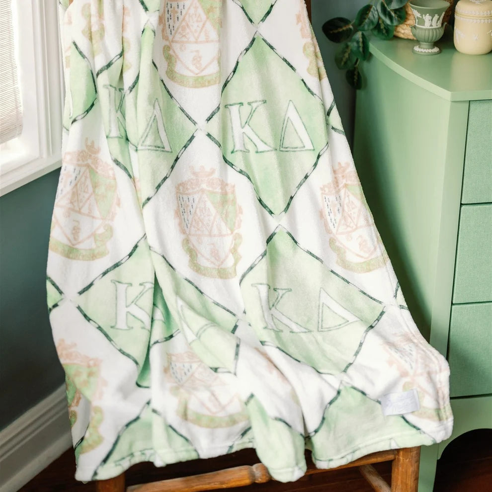 Kappa Delta Flannel Fleece Blanket