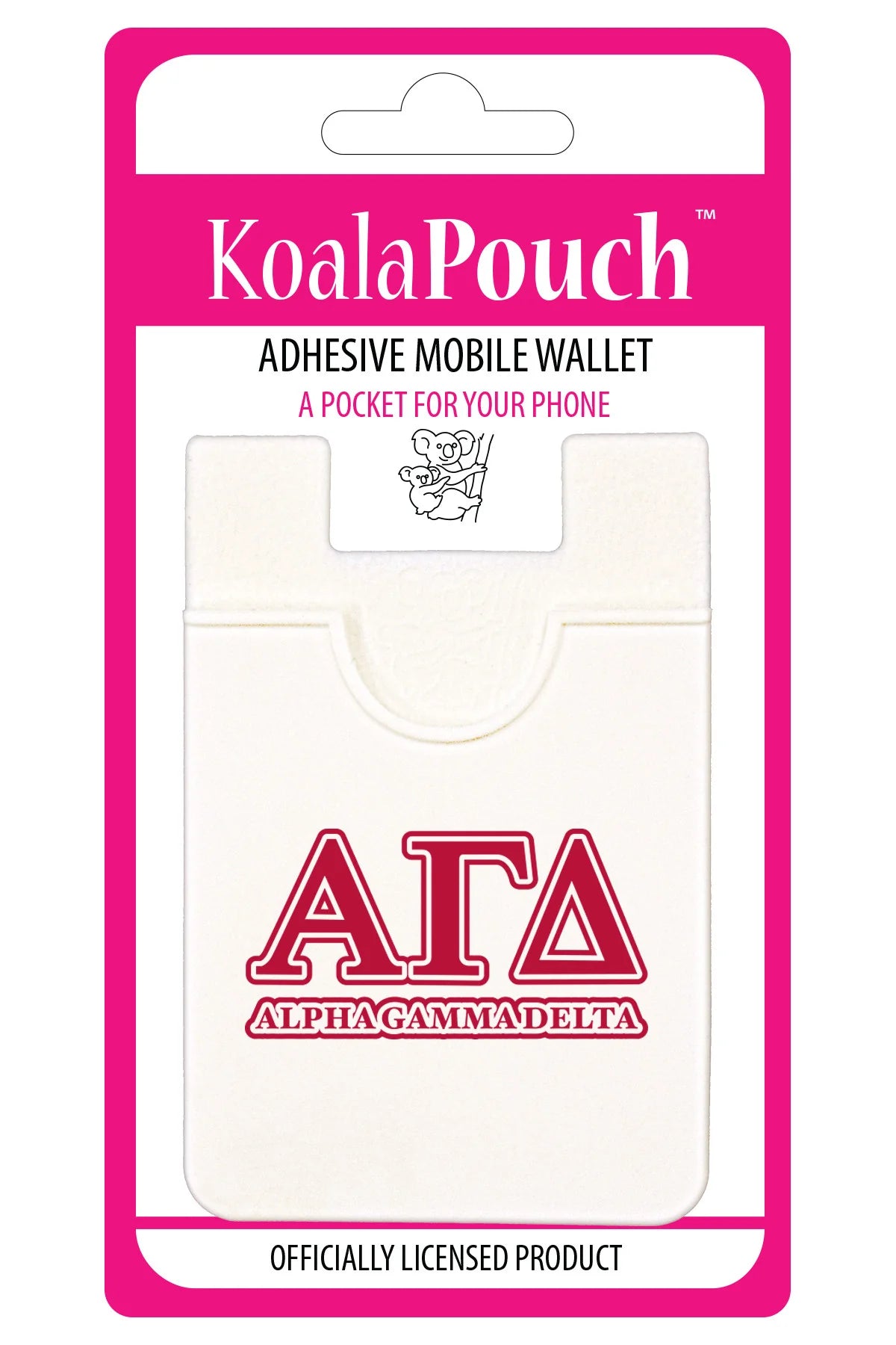 Alpha Gamma Delta Letter Phone Wallet