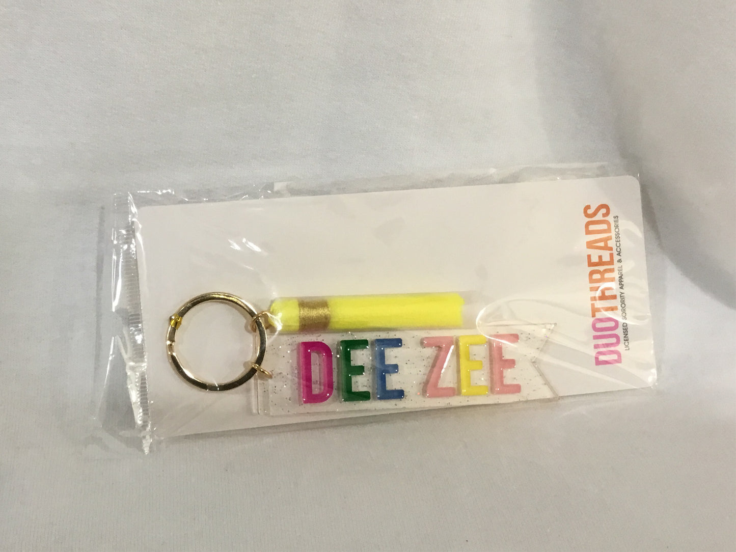 Delta Zeta Multicolored Keychain