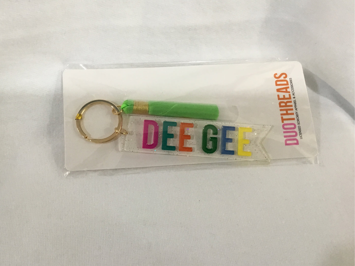 Delta Gamma Multicolored Keychain