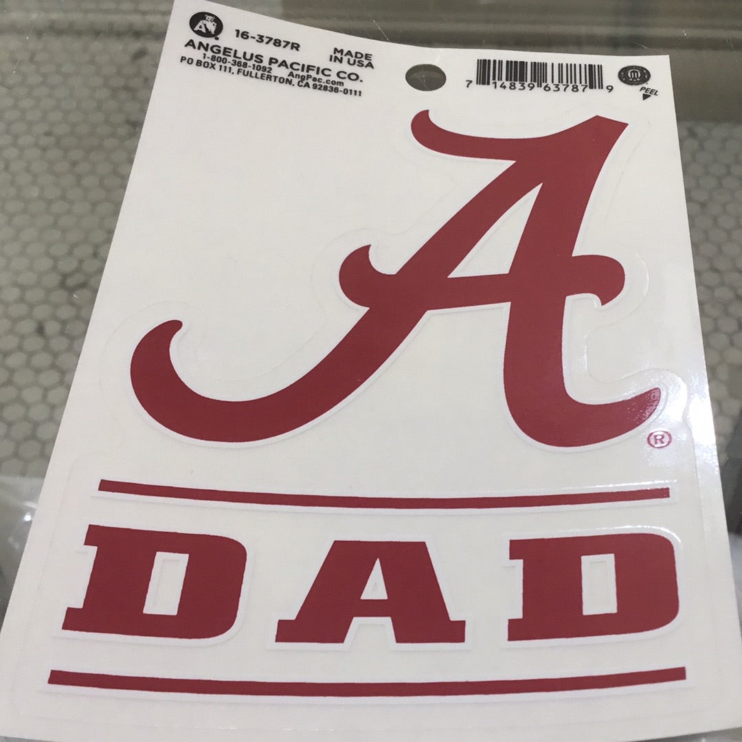 Script A Dad Car Decal