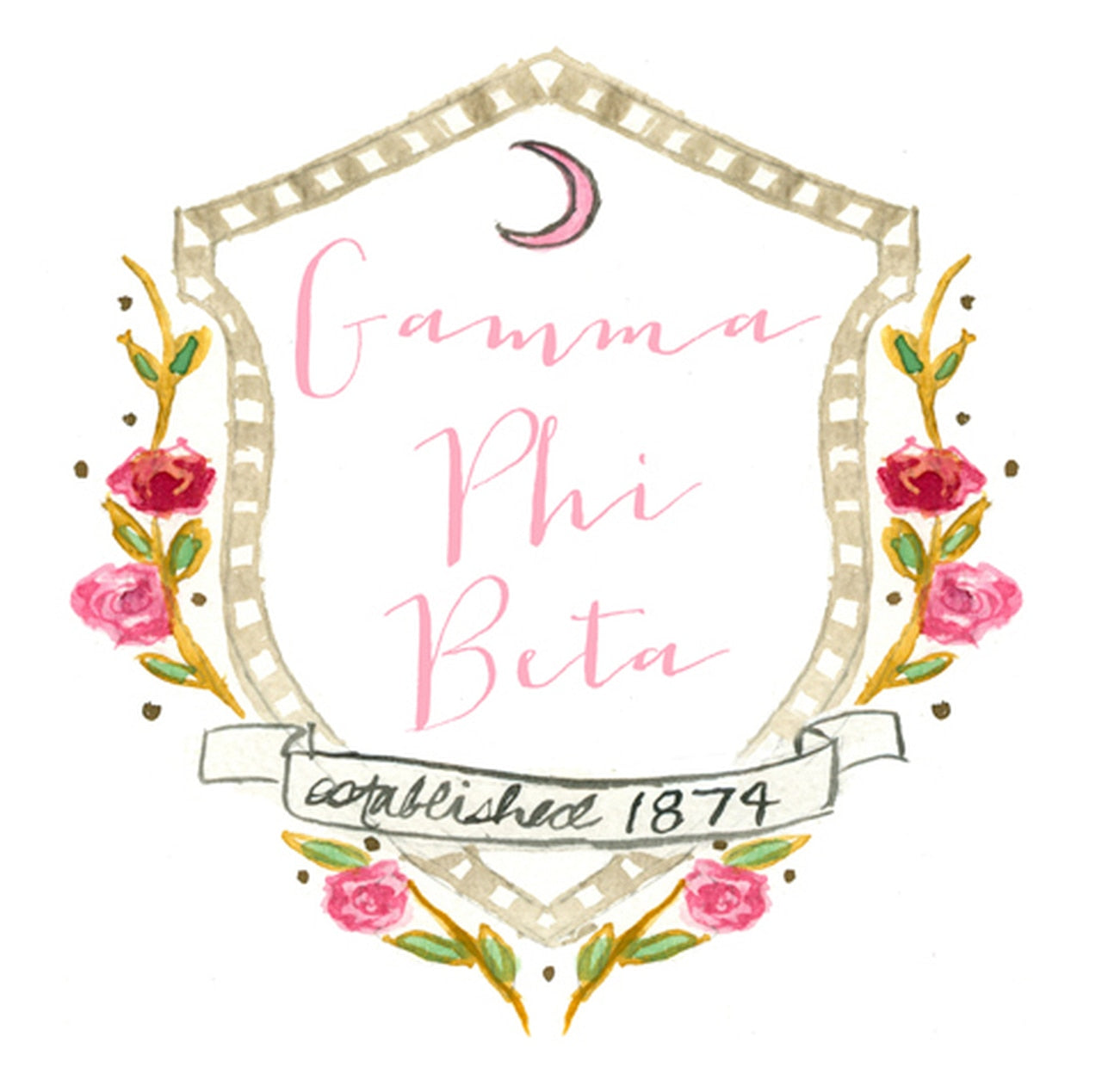 Gamma Phi Beta Motif Decal