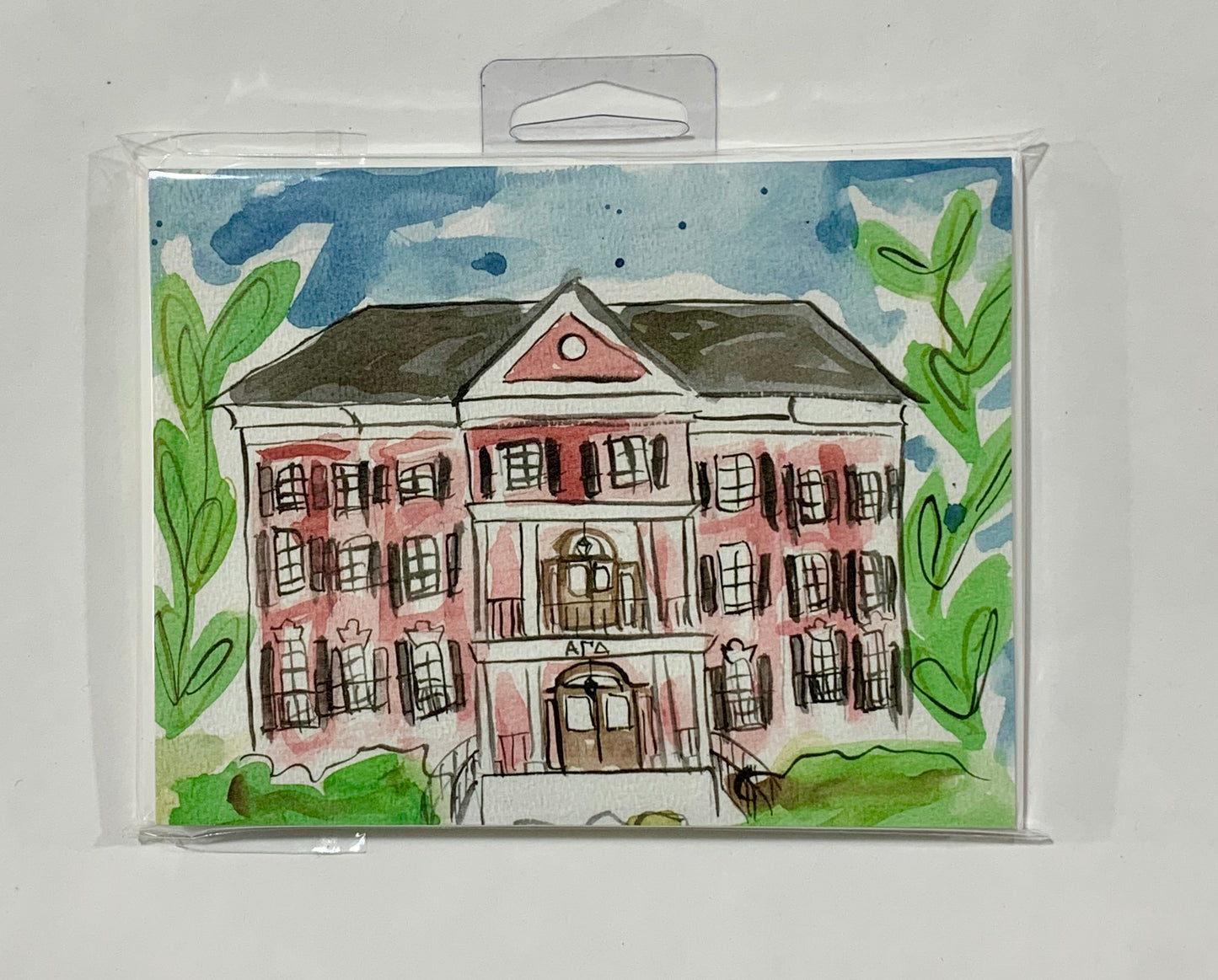 Alpha Gamma Delta Sorority House Notecard Set
