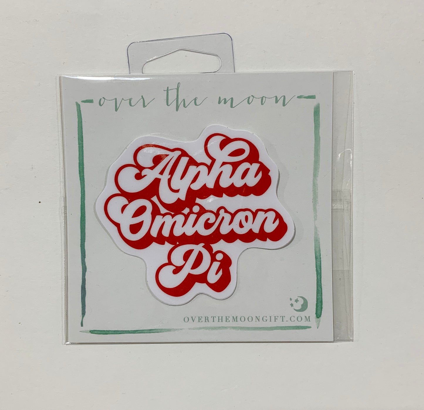 Alpha Omicron Pi Retro Decal