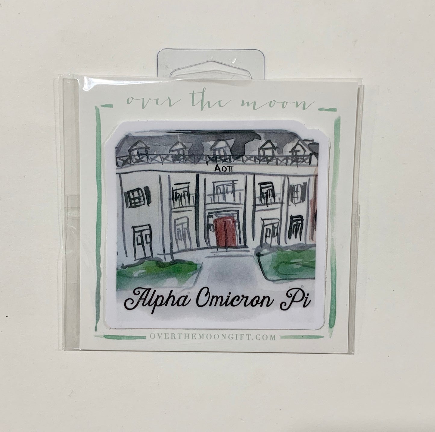 Alpha Omicron Pi Sorority House Decal