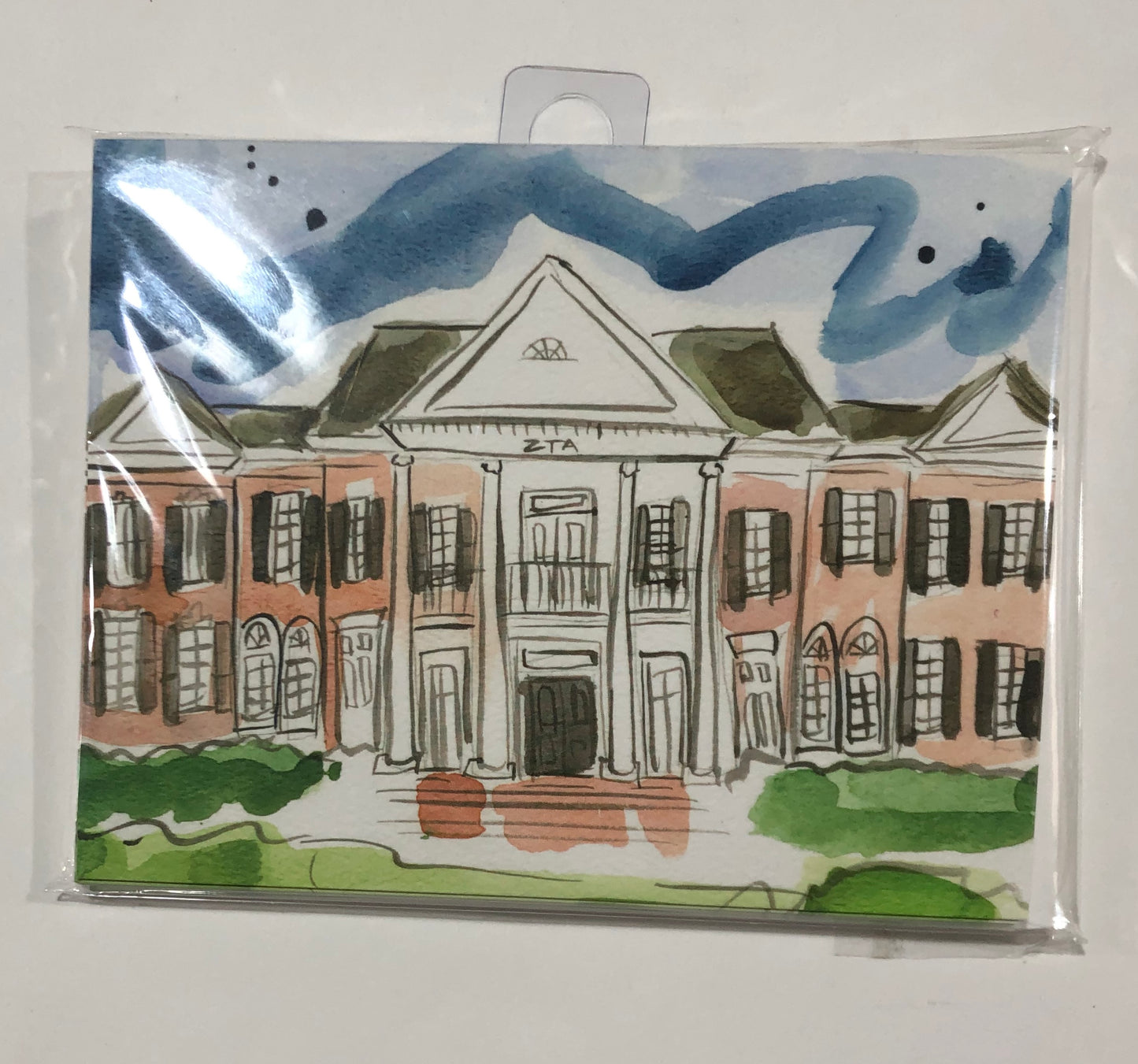 Zeta Tau Alpha Sorority House Notecard Set