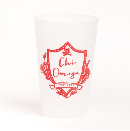 Chi Omega Motif Frost Flex Cup