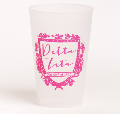 Delta Zeta Motif Frost Flex Cup