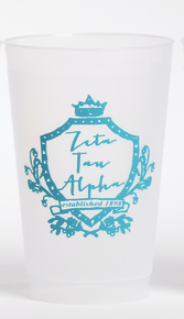 Zeta Tau Alpha Motif Frost Flex Cup