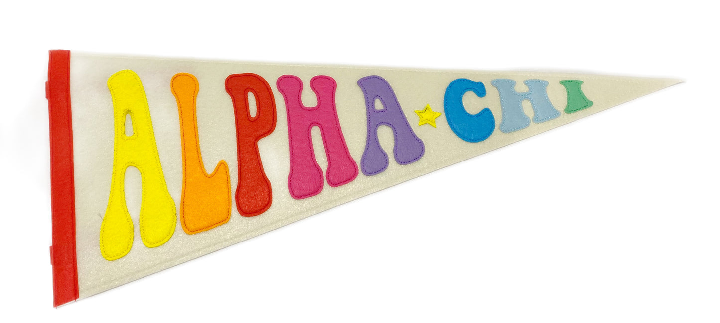 Alpha Chi Omega Pennant Flag