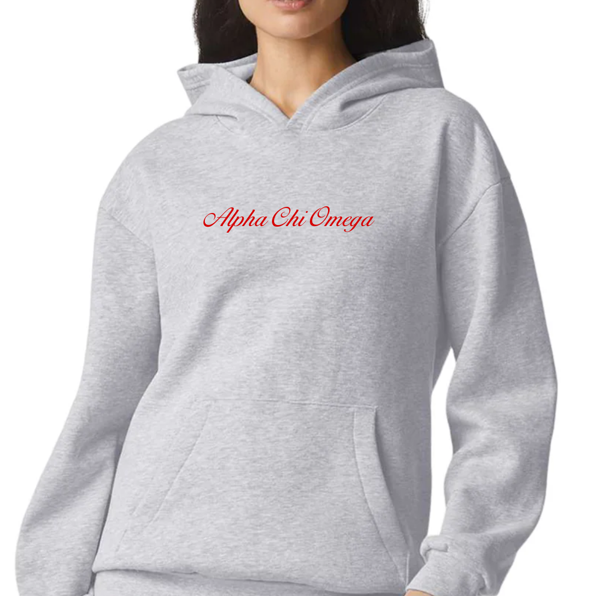 Alpha Chi Omega Script Hoodie
