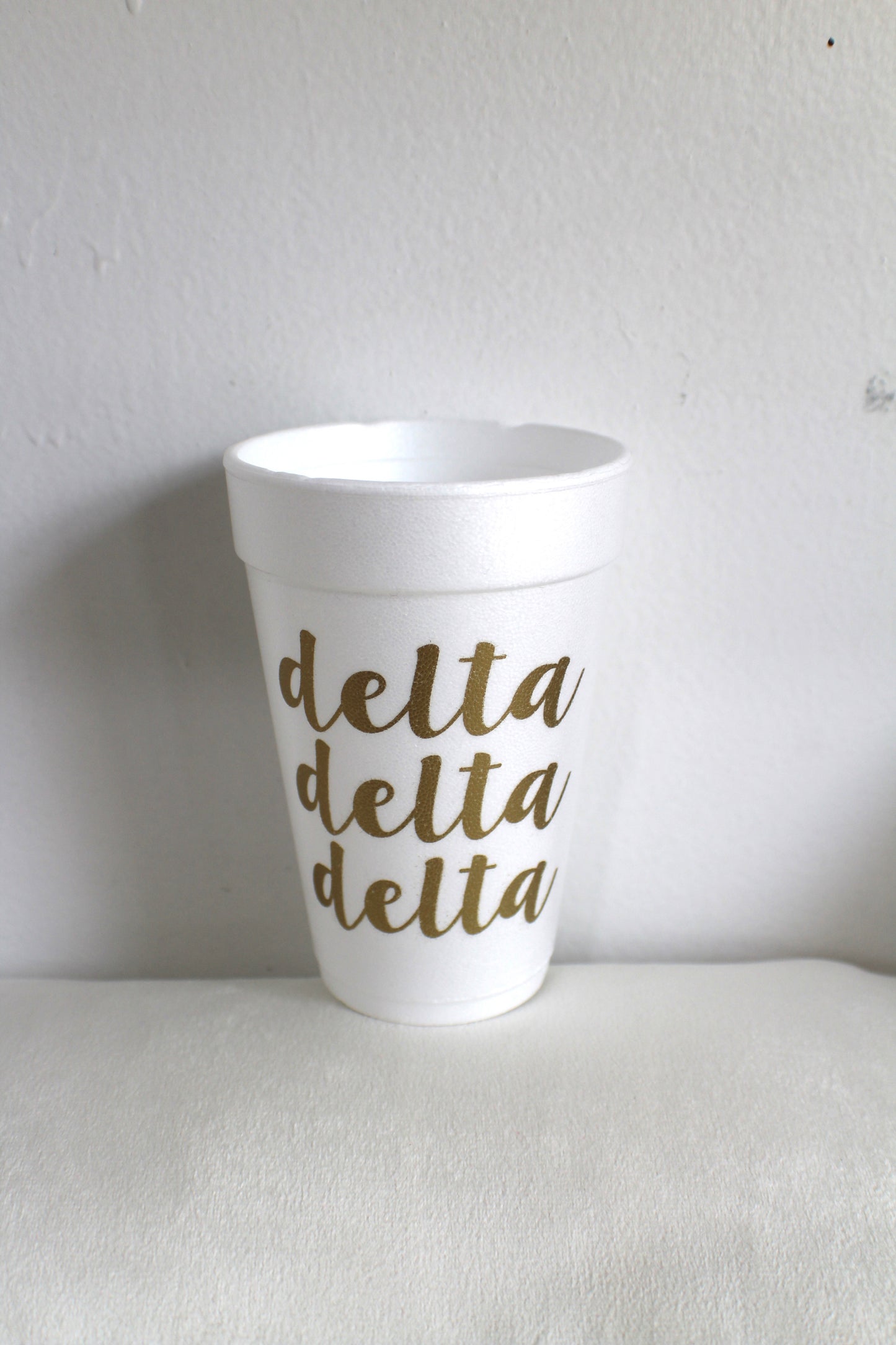 Delta Delta Delta Foam Cup Sleeve
