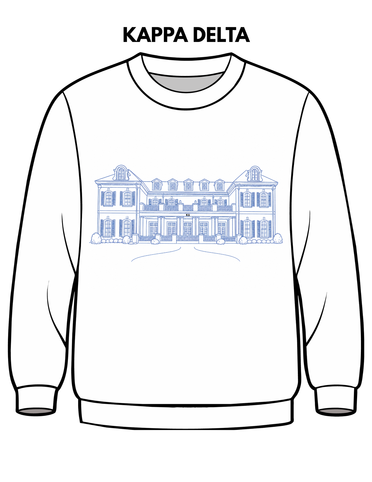 Kappa Delta Embroidered House Crewneck