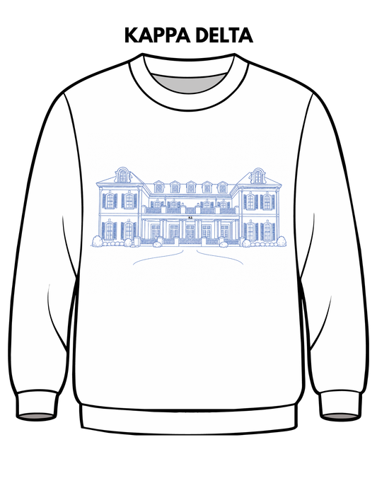 Kappa Delta Embroidered House Crewneck