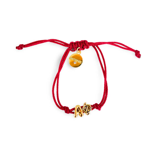 Alpha Phi Bubble Letter Bracelet