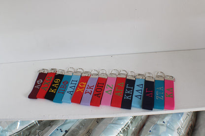 Alpha Omicron Pi Wristlet Keychain