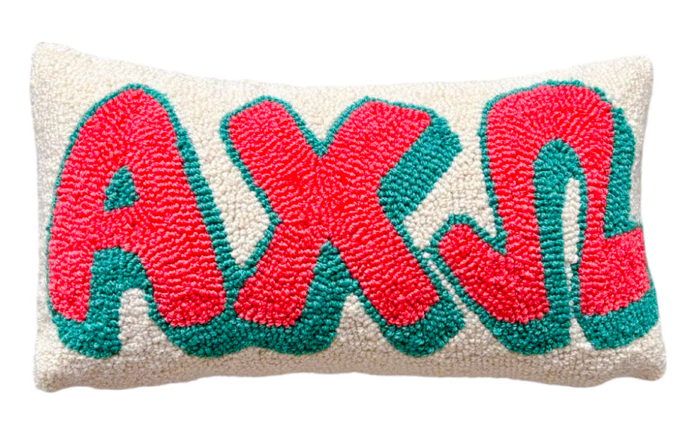 Alpha Chi Omega Hook Pillow