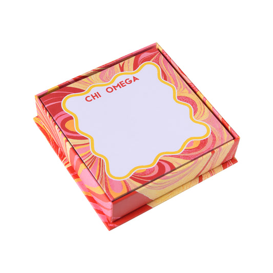 Chi Omega Notecard Set With Box
