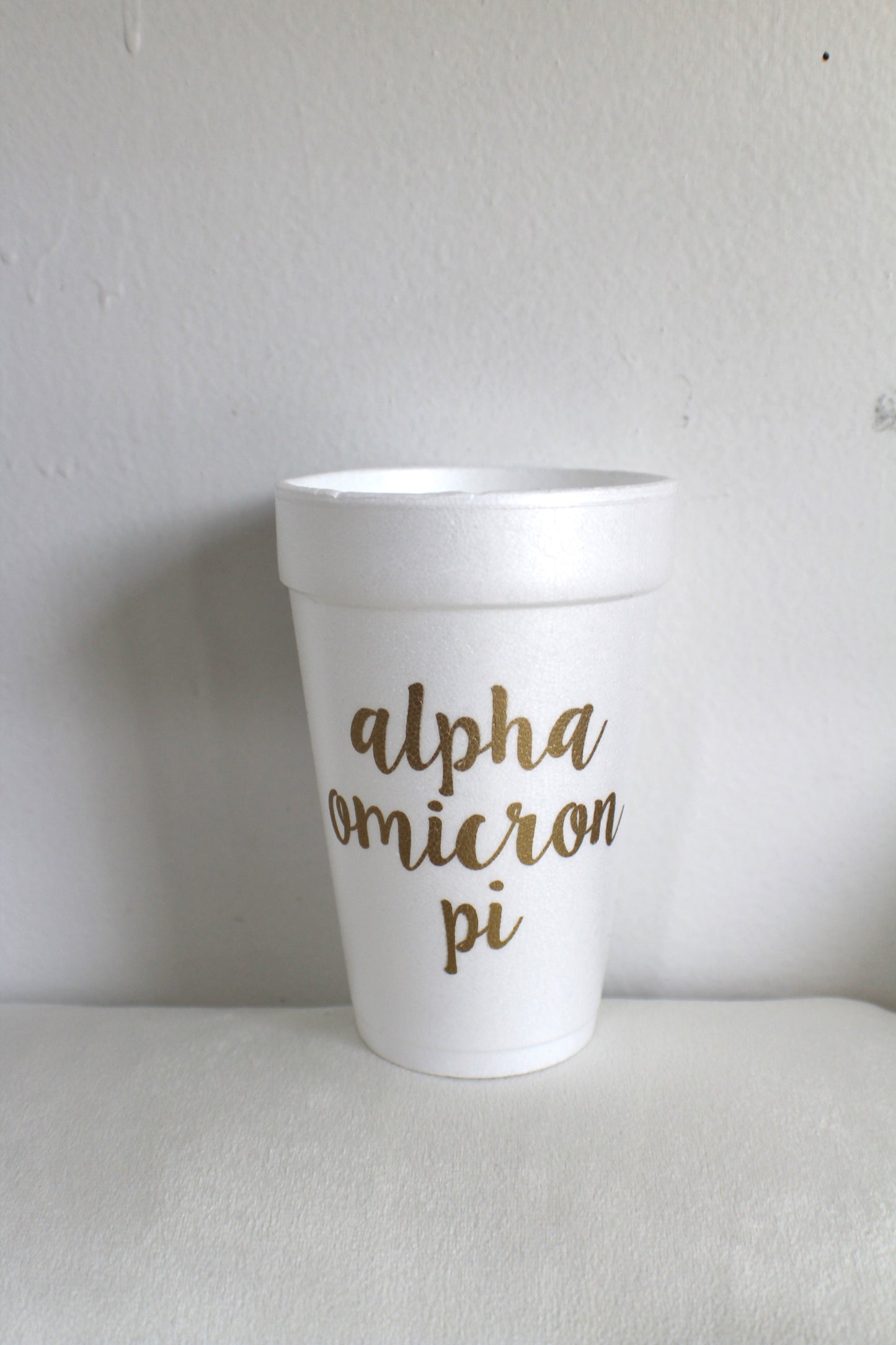 Alpha Omicron Pi Foam Cup Sleeve
