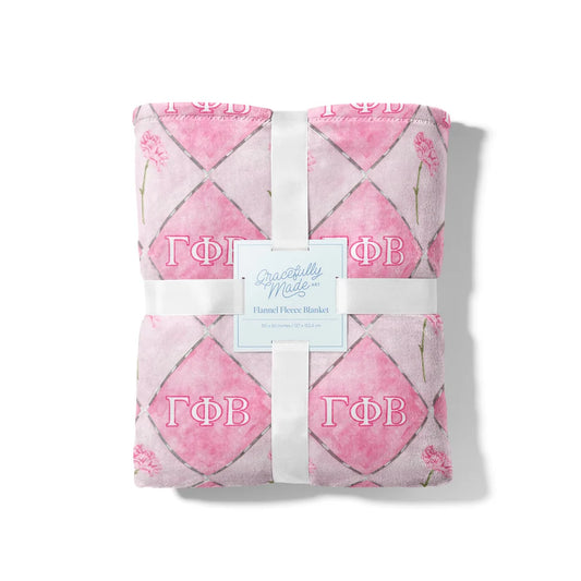 Gamma Phi Beta Flannel Fleece Blanket