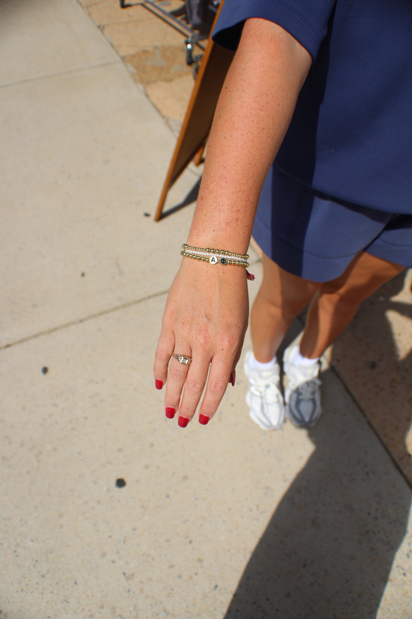Alpha Phi Beaded Bracelet Stack