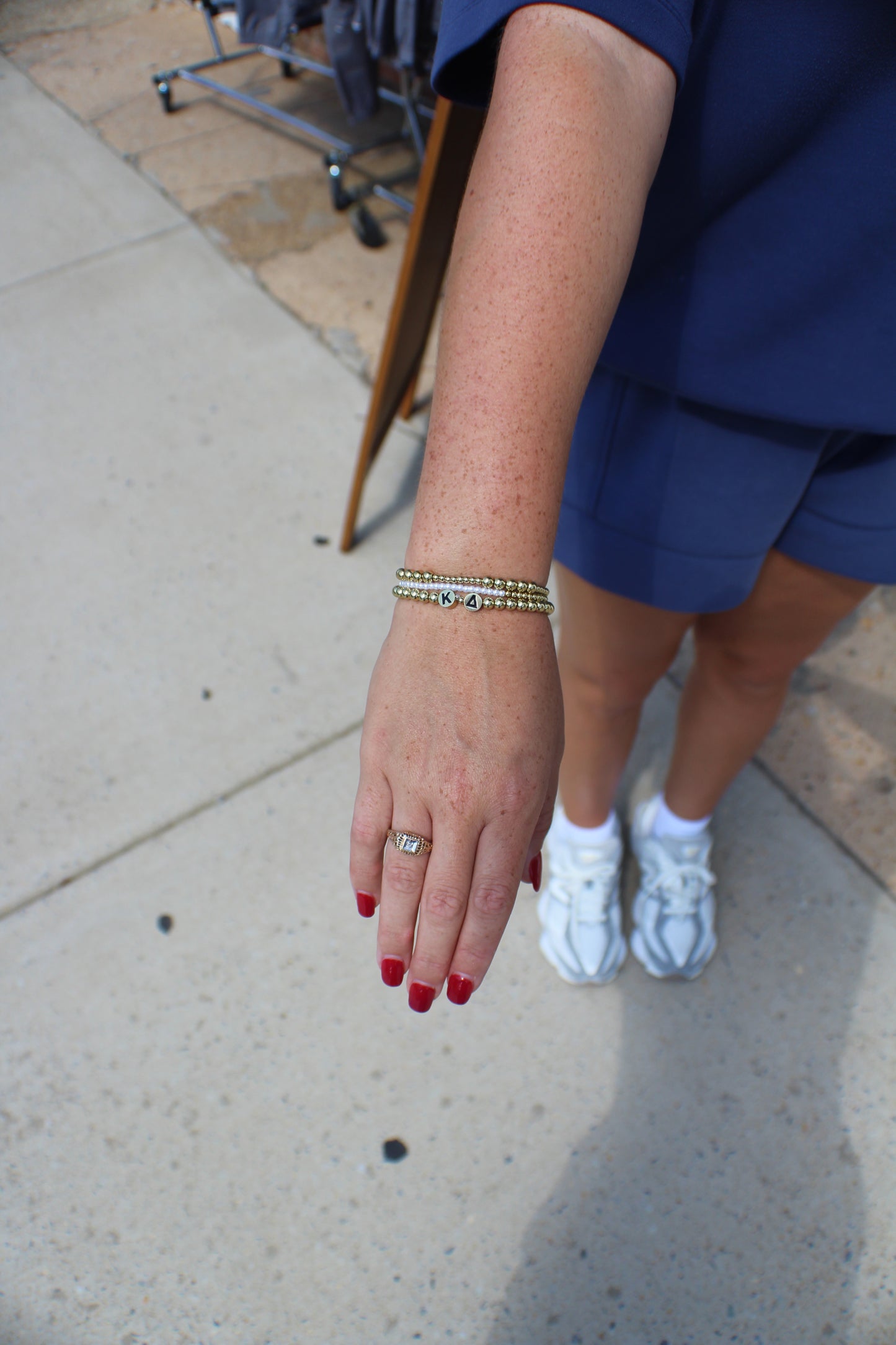 Kappa Delta Beaded Bracelet Stack