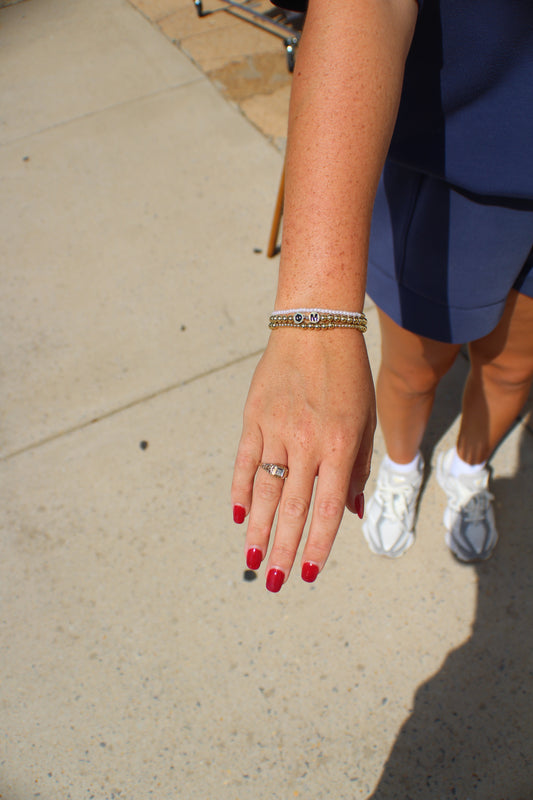 Phi Mu Beaded Bracelet Stack