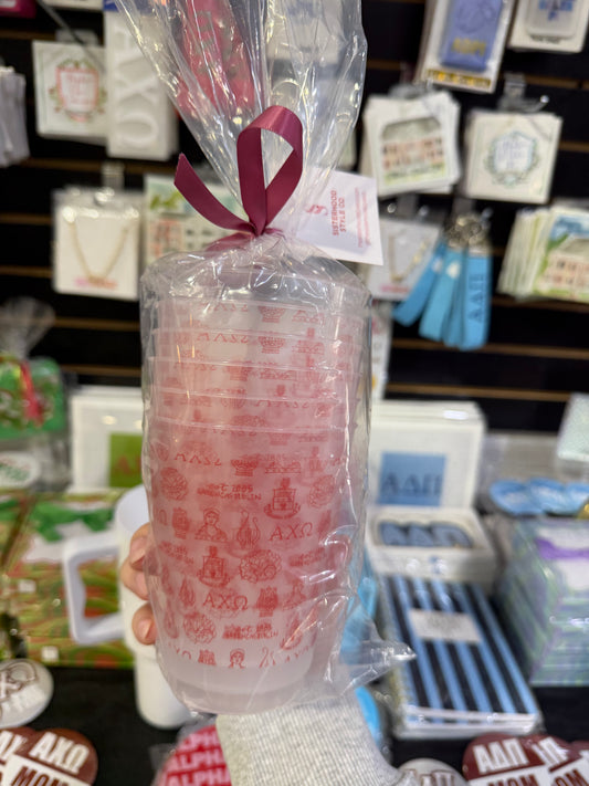Alpha Chi Omega All Over Frost Flex Cup Sleeve