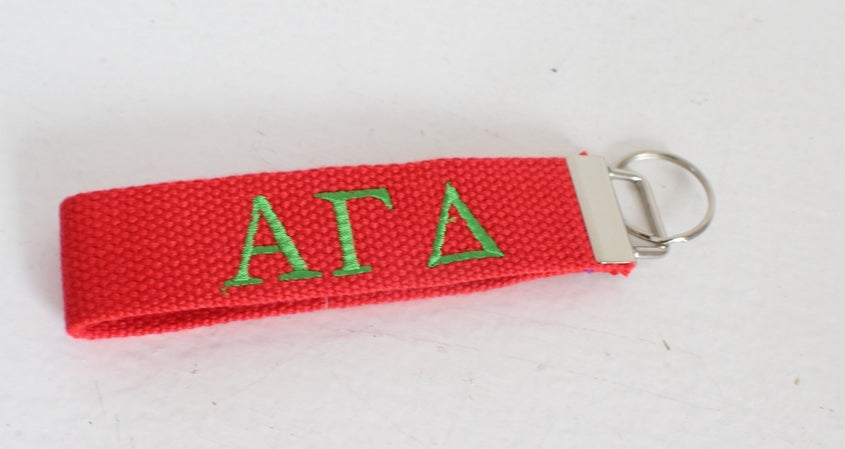 Alpha Gamma Delta Wristlet Keychain