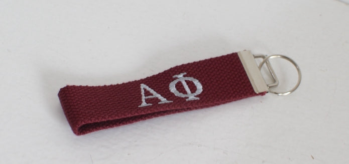 Alpha Phi Wristlet Keychain