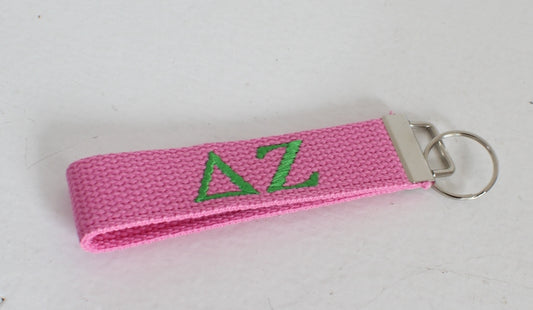 Delta Zeta Wristlet Keychain
