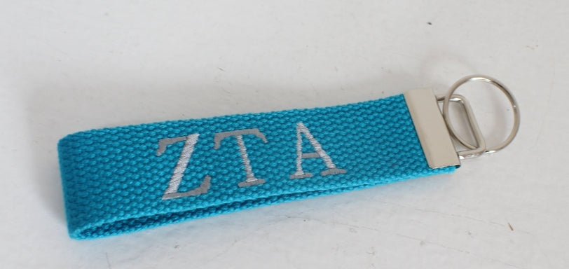 Zeta Tau Alpha Wristlet Keychain