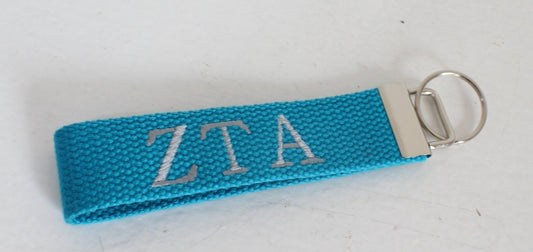 Zeta Tau Alpha Wristlet Keychain