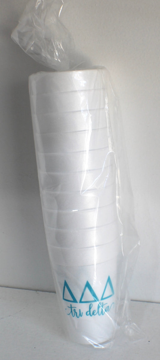 Delta Delta Delta Foam Cup Sleeve