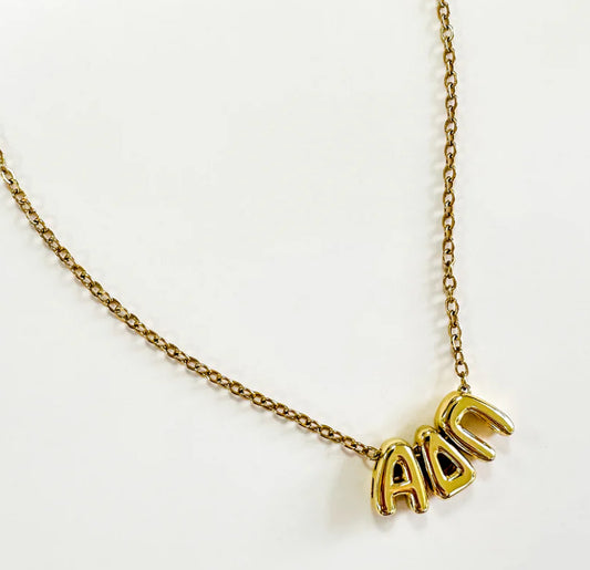 Kappa Kappa Gamma Bubble Gold Necklace