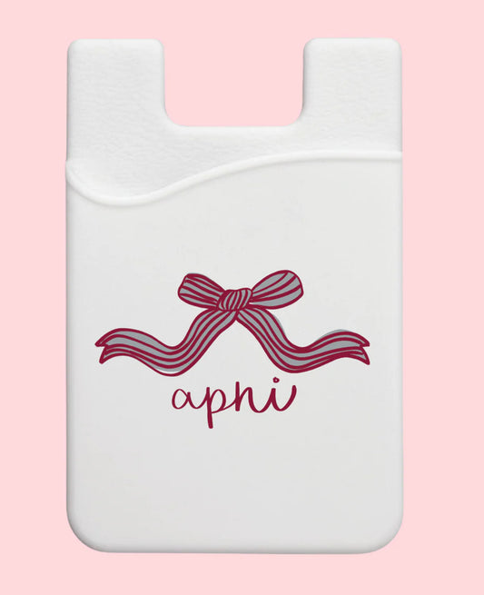 Alpha Phi Bow Phone Wallet