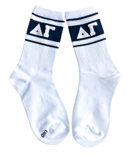 Delta Gamma Sorority Line Socks