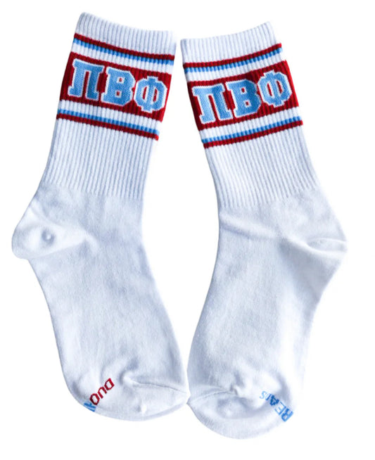 Pi Beta Phi Sorority Line Socks
