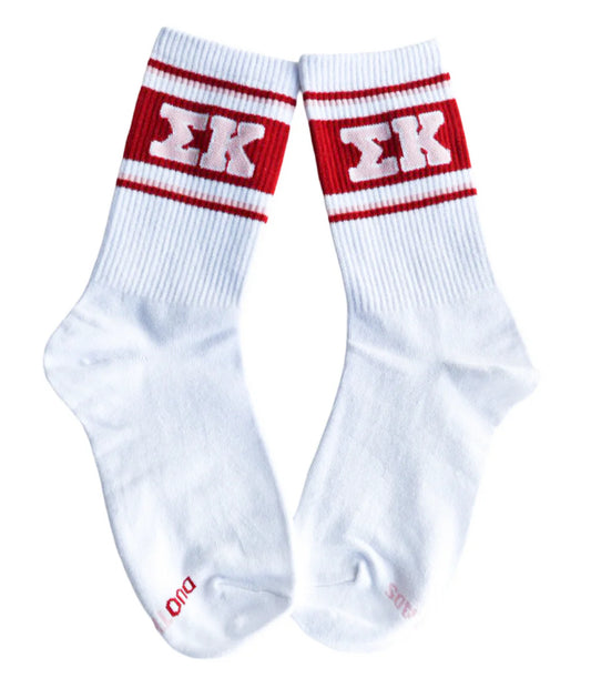 Sigma Kappa Sorority Line Socks
