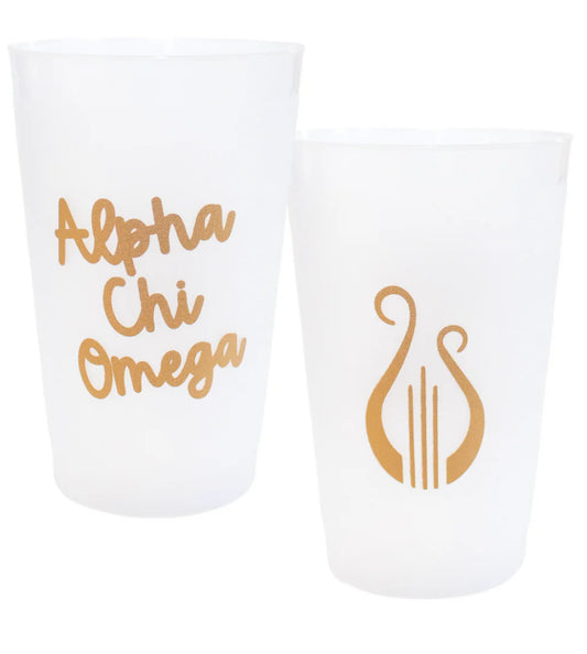 Alpha Chi Omega Golden Frost Flex Cup