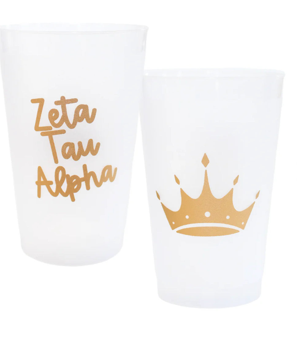 Zeta Tau Alpha Golden Frost Flex Cup