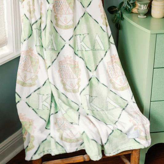 Kappa Delta Flannel Fleece Blanket