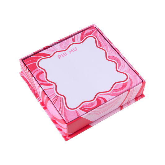Phi Mu Notecard Set With Box